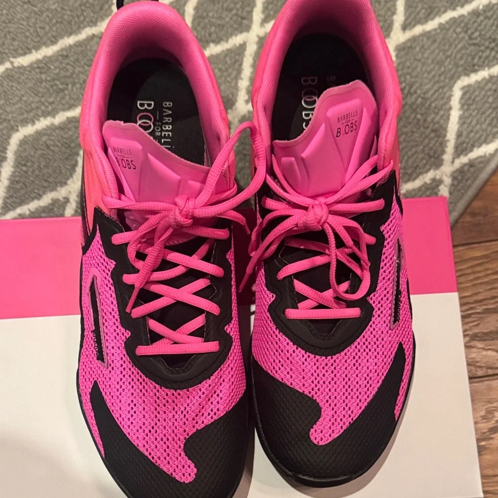 Puma mens Black and Pink Sneakers - Picture 8 of 13